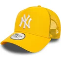 cappelli-curva-giallo-snapback-a-frame-league-essential-dei-new-york-yankees-mlb-di-new-era