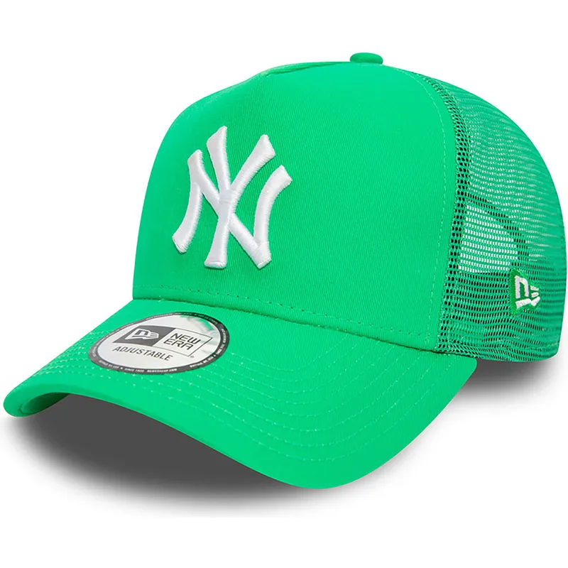 cappelli-curva-verde-snapback-a-frame-league-essential-dei-new-york-yankees-mlb-di-new-era
