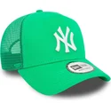 cappelli-curva-verde-snapback-a-frame-league-essential-dei-new-york-yankees-mlb-di-new-era
