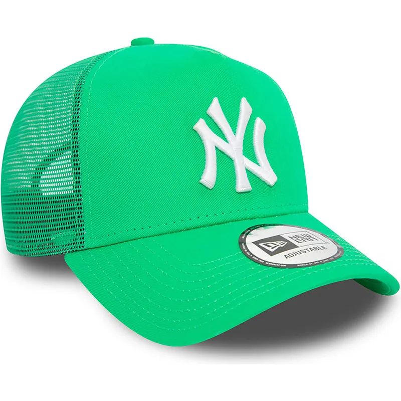 cappelli-curva-verde-snapback-a-frame-league-essential-dei-new-york-yankees-mlb-di-new-era
