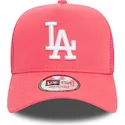 cappellino-trucker-rosa-a-frame-league-essential-dei-los-angeles-dodgers-mlb-di-new-era