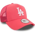 cappellino-trucker-rosa-a-frame-league-essential-dei-los-angeles-dodgers-mlb-di-new-era