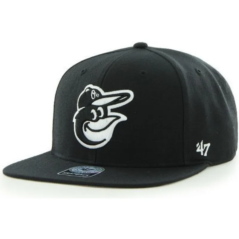 cappelli-piatta-nero-snapback-de-mascota-dei-baltimore-orioles-mlb-di-47-brand