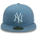 cappellino-piatto-blu-regolabile-con-logo-blu-59fifty-league-essential-dei-new-york-yankees-mlb-di-new-era