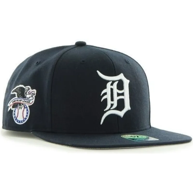 cappelli-piatta-blu-marino-snapback-dei-detroit-tigers-mlb-di-47-brand cappelli-piatta-blu-marino-snapback-dei-detroit-tigers-mlb-di-47-brand