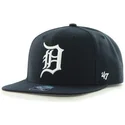 cappelli-piatta-blu-marino-snapback-dei-detroit-tigers-mlb-di-47-brand