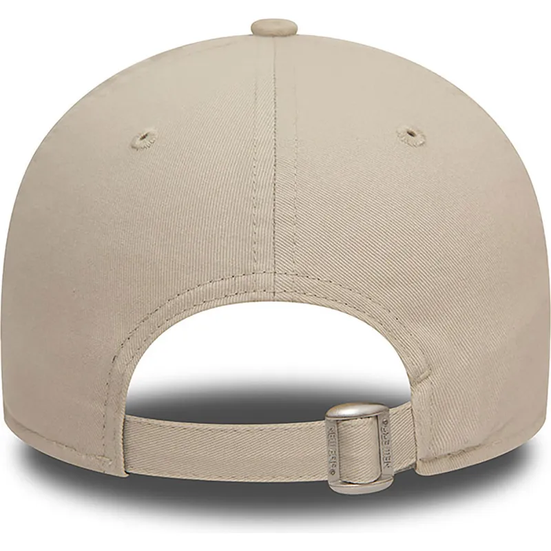 cappellino-curvo-beige-regolabile-9forty-seasonal-infill-di-new-york-yankees-mlb-di-new-era