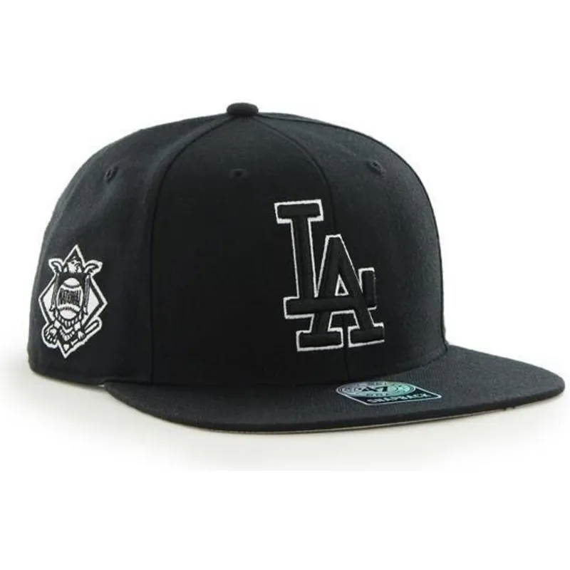cappelli-piatta-nero-snapback-dei-los-angeles-dodgers-mlb-di-47-brand