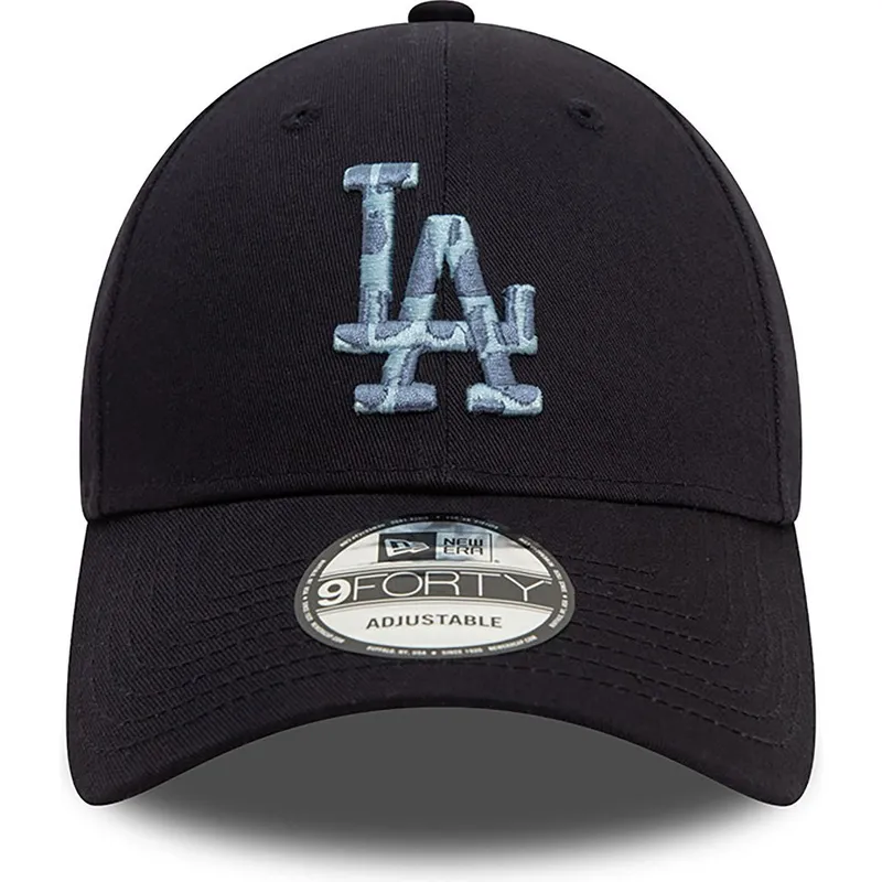 cappellino-visiera-curva-blu-marino-regolabile-9forty-animal-infill-di-los-angeles-dodgers-mlb-di-new-era
