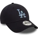 cappellino-visiera-curva-blu-marino-regolabile-9forty-animal-infill-di-los-angeles-dodgers-mlb-di-new-era