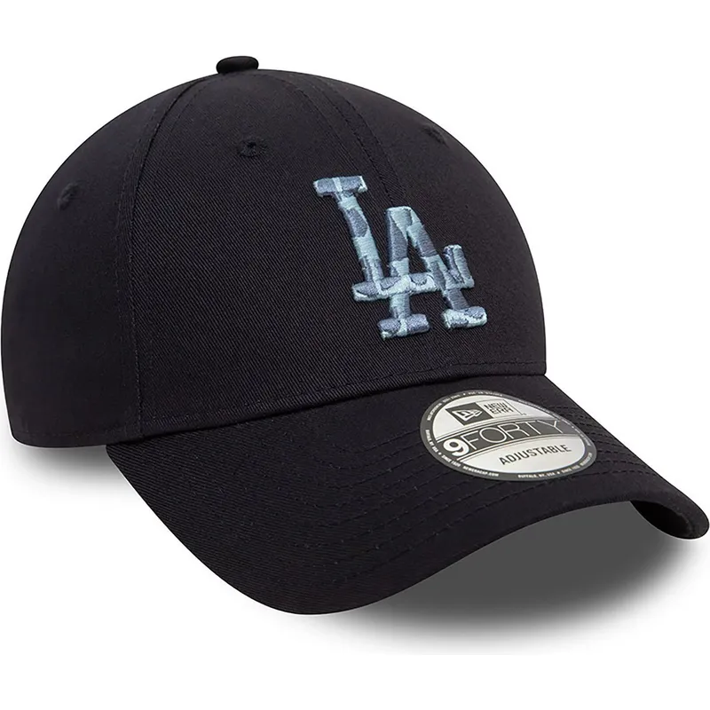 cappellino-visiera-curva-blu-marino-regolabile-9forty-animal-infill-di-los-angeles-dodgers-mlb-di-new-era
