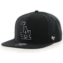 cappelli-piatta-nero-snapback-dei-los-angeles-dodgers-mlb-di-47-brand