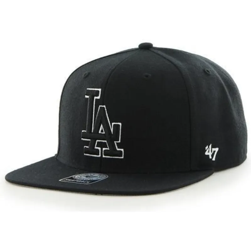 cappelli-piatta-nero-snapback-dei-los-angeles-dodgers-mlb-di-47-brand