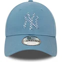 cappello-curvo-blu-regolabile-9forty-seasonal-infill-dei-new-york-yankees-mlb-di-new-era
