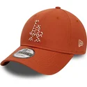 cappellino-curvo-marrone-regolabile-9forty-seasonal-infill-dei-los-angeles-dodgers-mlb-di-new-era