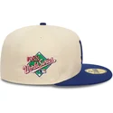 cappello-piatto-beige-e-blu-regolabile-59fifty-team-colour-dei-los-angeles-dodgers-mlb-di-new-era
