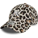 cappellino-curvo-leopardo-regolabile-da-donna-9forty-jacquard-dei-new-york-yankees-mlb-di-new-era