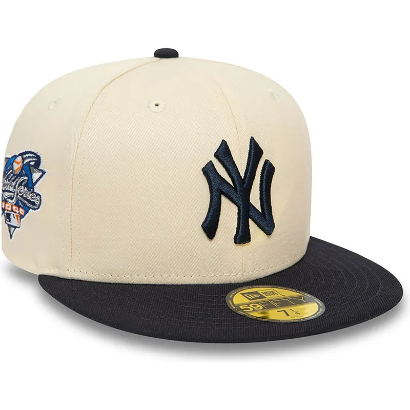 cappelli-piatta-beige-regolato-59fifty-team-colour-dei-new-york-yankees-mlb-di-new-era
