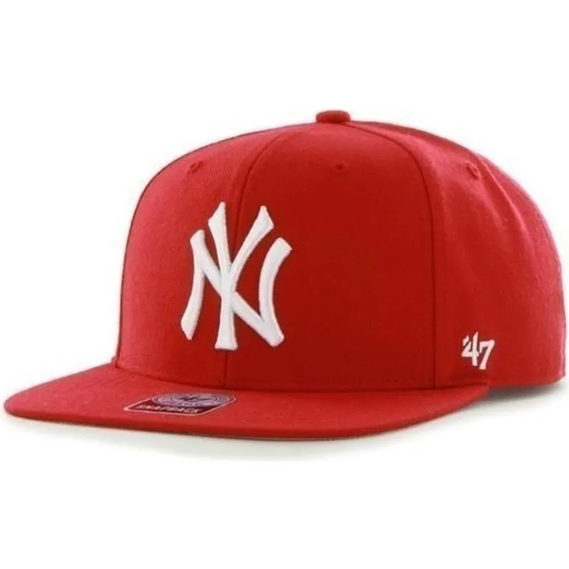 cappelli-piatta-rosso-snapback-dei-new-york-yankees-mlb-di-47-brand