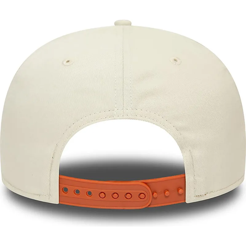 cappelli-piatta-beige-snapback-marron-9fifty-patch-dei-new-york-yankees-mlb-di-new-era