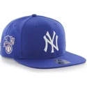 cappello-piatto-blu-snapback-dei-new-york-yankees-mlb-sure-shot-di-47-brand