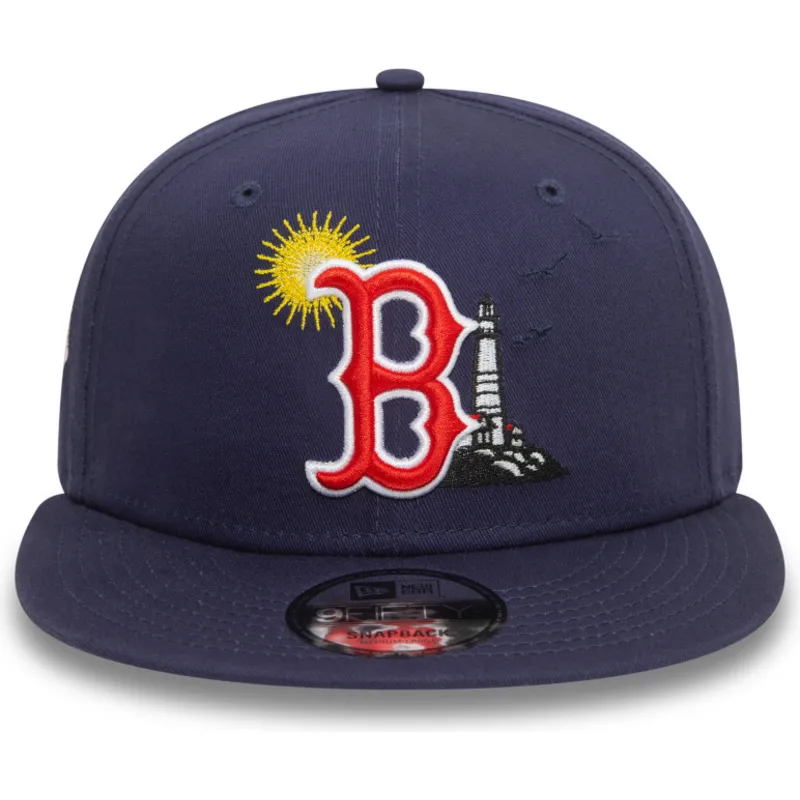 cappello-piatto-blu-marino-snapback-9fifty-summer-icon-dei-boston-red-sox-mlb-di-new-era