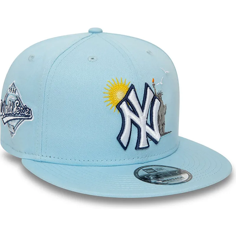 Era 9fifty New Era Cappello Blu Cappello Piatto Azzurro Snapback