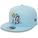 cappelli-piatta-blu-snapback-claro-9fifty-summer-icon-dei-new-york-yankees-mlb-di-new-era