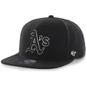 cappelli-piatta-nero-snapback-dei-oakland-athletics-mlb-di-47-brand