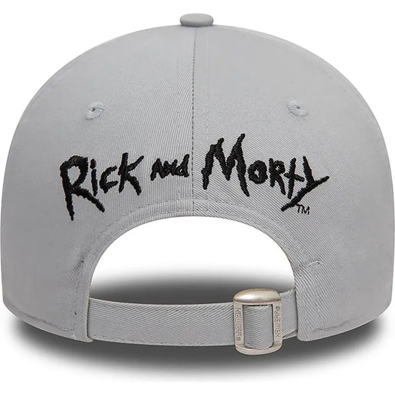 cappellino-visiera-curva-grigio-regolabile-9forty-character-di-rick-sanchez-rick-e-morty-di-new-era