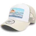 cappelli-curva-beige-snapback-a-frame-summer-dei-saint-tropez-ciudades-y-playas-di-new-era