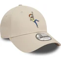 cappellino-visiera-curva-beige-regolabile-9forty-character-di-morty-smith-rick-y-morty-di-new-era