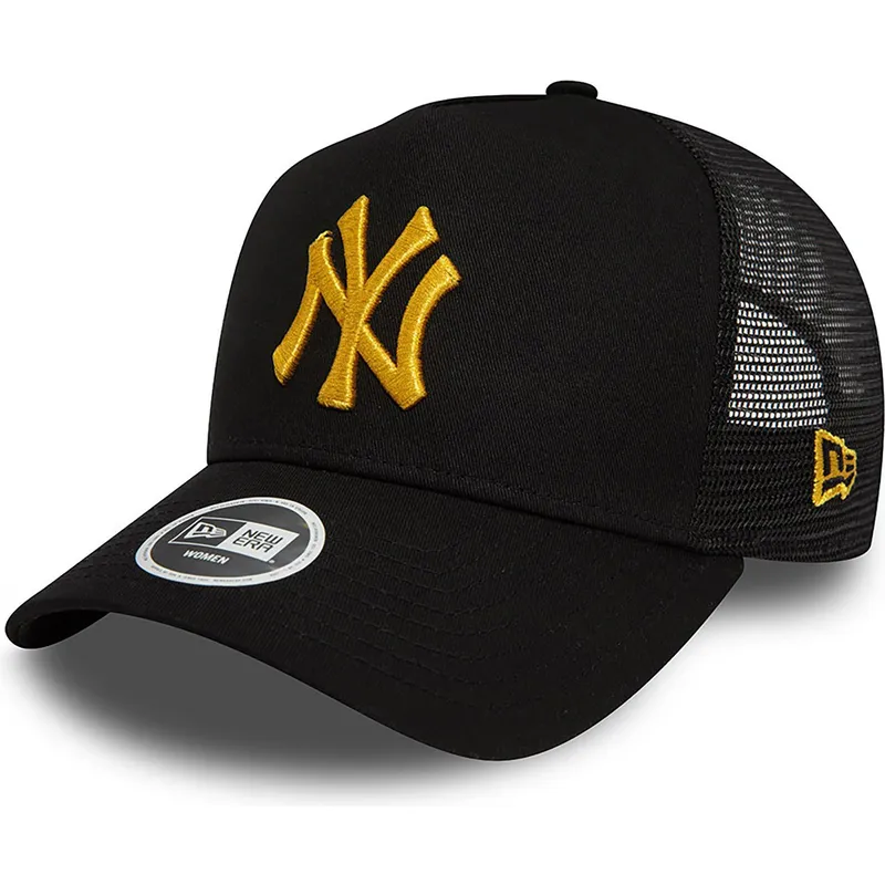 cappelli-curva-nero-snapback-a-frame-metallic-dei-new-york-yankees-mlb-di-new-era