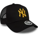 cappelli-curva-nero-snapback-a-frame-metallic-dei-new-york-yankees-mlb-di-new-era