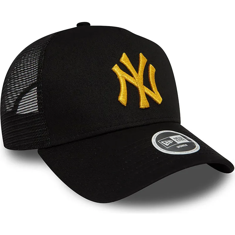 cappelli-curva-nero-snapback-a-frame-metallic-dei-new-york-yankees-mlb-di-new-era