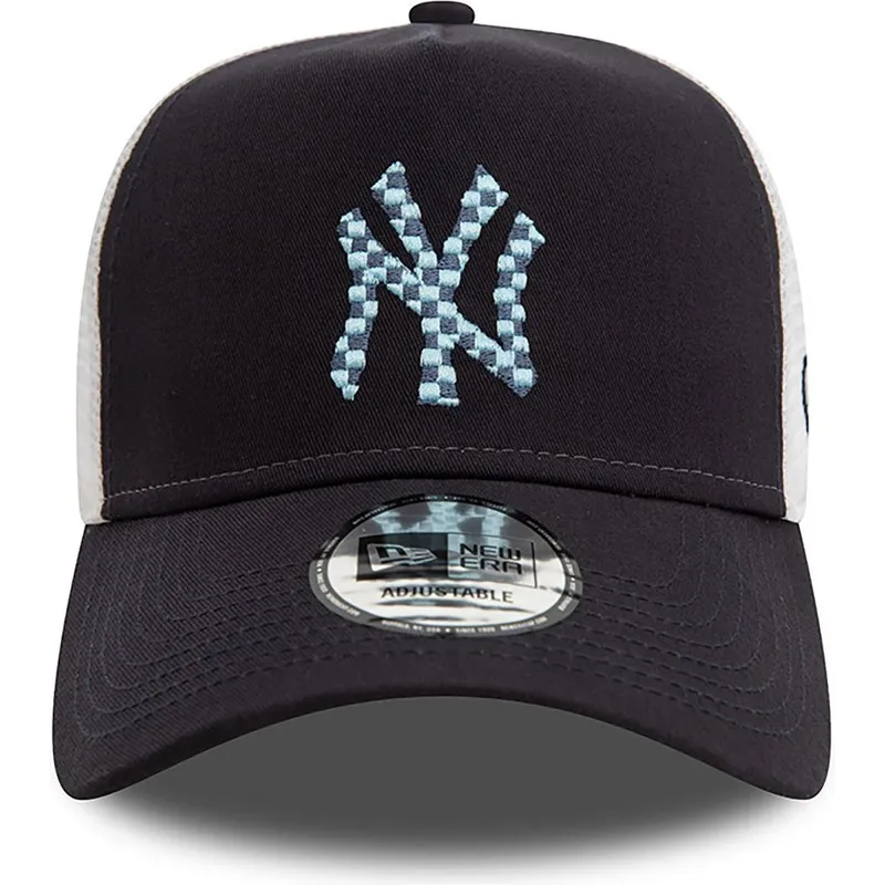 cappellino-trucker-blu-marino-e-bianco-a-frame-seasonal-infill-dei-new-york-yankees-mlb-di-new-era
