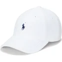 cappellino-curvo-bianco-regolabile-con-logo-blu-cotton-terry-classic-sport-di-polo-ralph-lauren