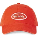 cappellino-visiera-curva-arancione-regolabile-log-ora-di-von-dutch