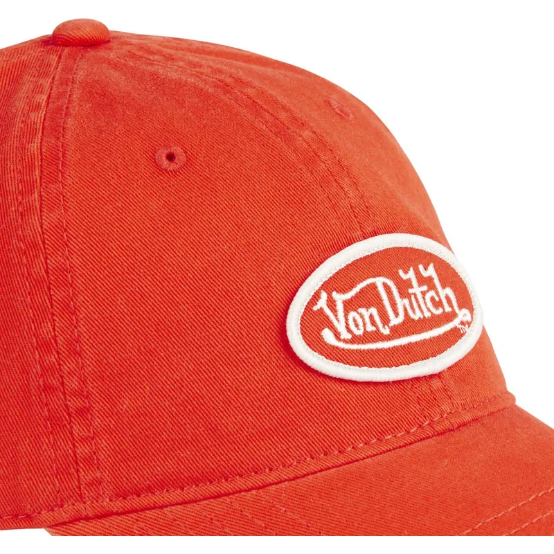 cappellino-visiera-curva-arancione-regolabile-log-ora-di-von-dutch