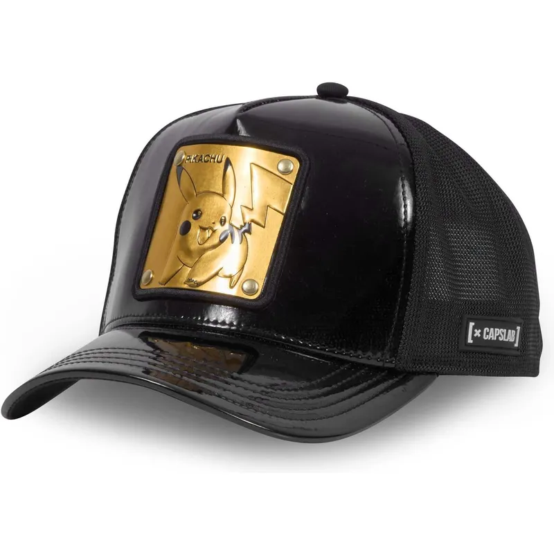 cappelli-curva-nero-snapback-pikachu-pokemon-di-capslab