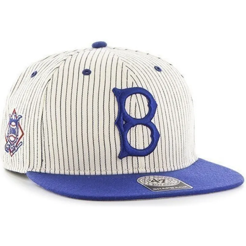 cappelli-piatta-bianco-snapback-rayas-dei-los-angeles-dodgers-mlb-di-47-brand cappelli-piatta-bianco-snapback-rayas-dei-los-angeles-dodgers-mlb-di-47-brand
