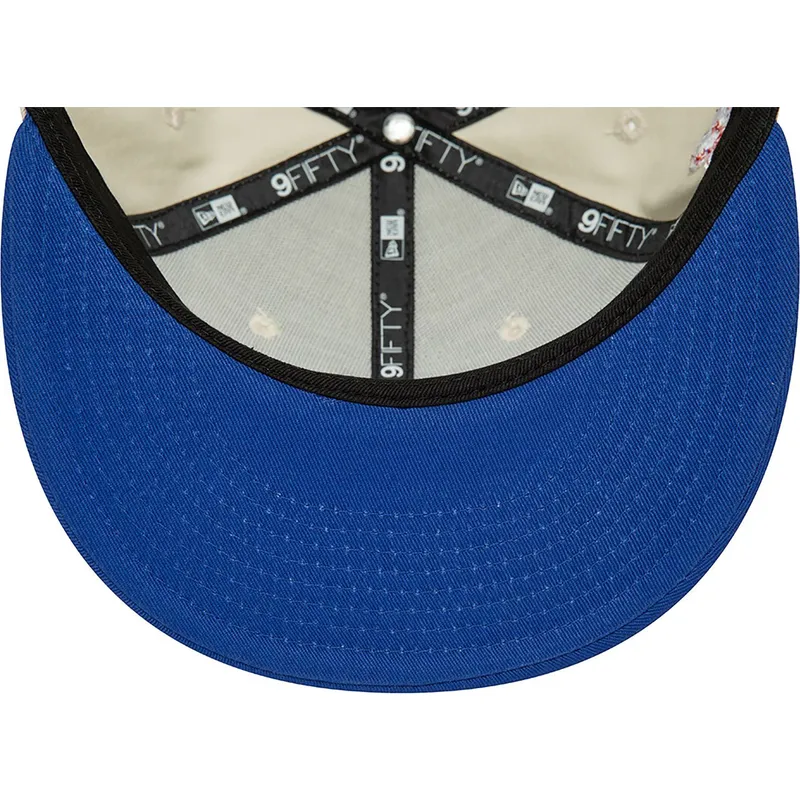 cappello-piatto-bianco-e-blu-snapback-9fifty-floral-di-new-york-yankees-mlb-di-new-era