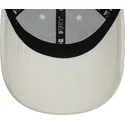 cappelli-curva-bianco-cinghia-regolabile-9forty-linen-dei-new-york-yankees-mlb-di-new-era