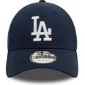 cappellino-curvo-blu-marino-regolabile-9forty-linen-dei-los-angeles-dodgers-mlb-di-new-era