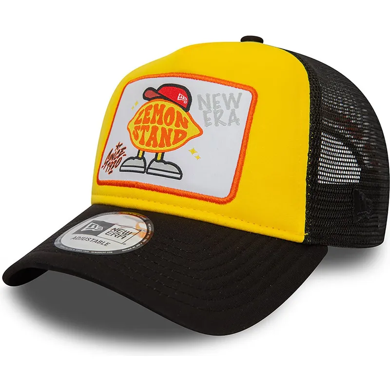 cappelli-curva-giallo-snapback-a-frame-di-new-era