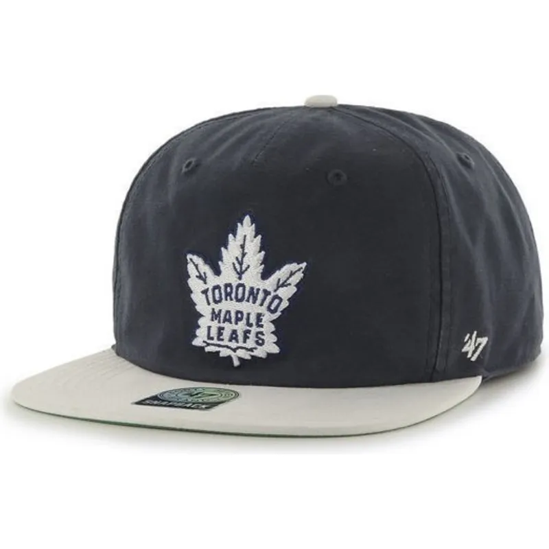 cappelli-piatta-blu-marino-snapback-dei-toronto-maple-leafs-nhl-di-47-brand