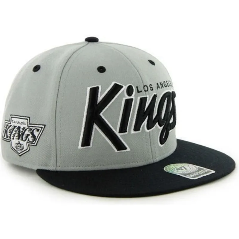 cappelli-piatta-grigio-snapback-de-letras-dei-los-angeles-kings-nhl-di-47-brand