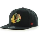 cappelli-piatta-nero-snapback-dei-chicago-blackhawks-nhl-di-47-brand