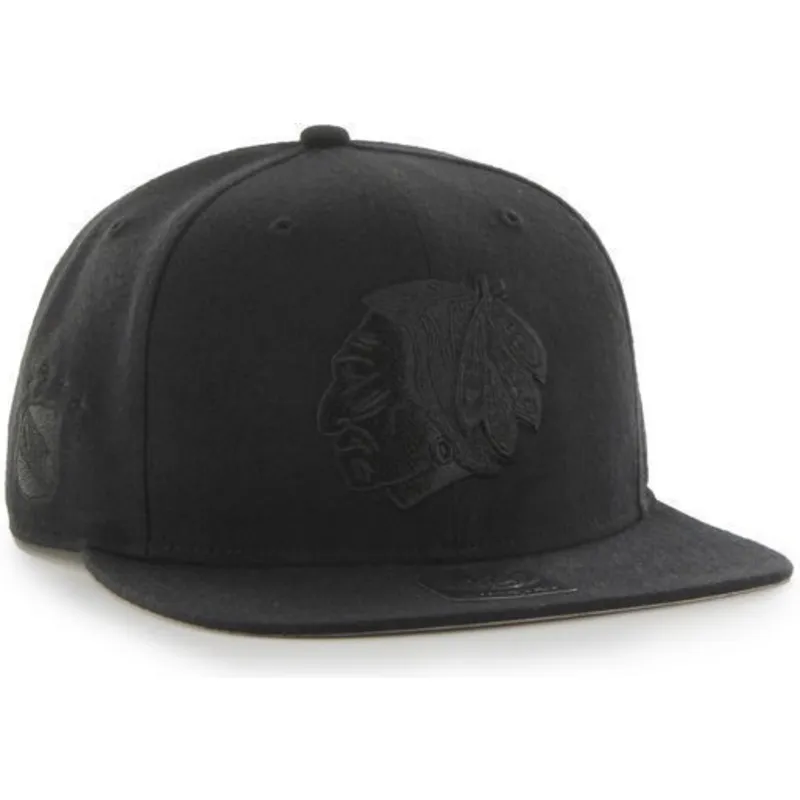 cappelli-piatta-nero-snapback-dei-chicago-blackhawks-nhl-di-47-brand