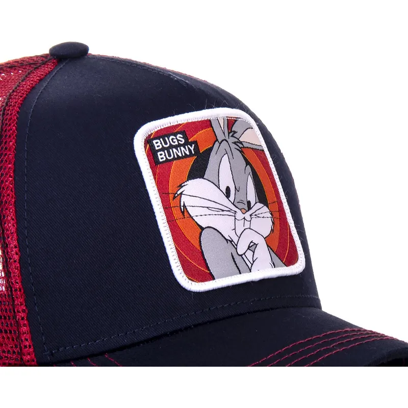 cappellino-trucker-blu-marino-e-rosso-bugs-bunny-bun5-looney-tunes-di-capslab